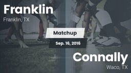 Matchup: Franklin vs. Connally  2016