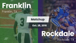 Matchup: Franklin vs. Rockdale  2016