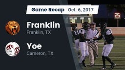 Recap: Franklin  vs. Yoe  2017