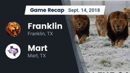 Recap: Franklin  vs. Mart  2018