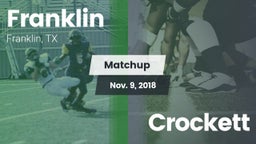 Matchup: Franklin vs. Crockett  2018