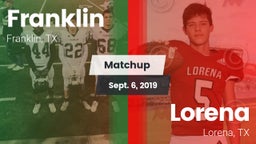 Matchup: Franklin vs. Lorena  2019
