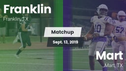 Matchup: Franklin vs. Mart  2019