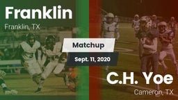 Matchup: Franklin vs. C.H. Yoe  2020