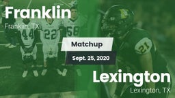 Matchup: Franklin vs. Lexington  2020