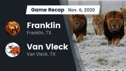 Recap: Franklin  vs. Van Vleck  2020