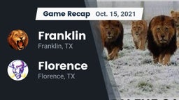 Recap: Franklin  vs. Florence  2021