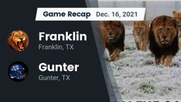 Recap: Franklin  vs. Gunter  2021