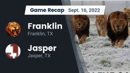 Recap: Franklin  vs. Jasper  2022