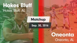 Matchup: Hokes Bluff vs. Oneonta  2016