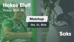Matchup: Hokes Bluff vs. Saks 2016