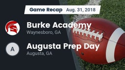 Recap: Burke Academy  vs. Augusta Prep Day  2018