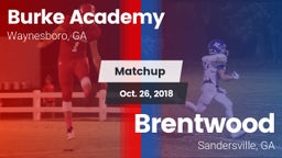 Matchup: Burke Academy vs. Brentwood  2018