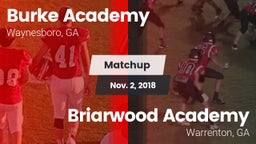 Matchup: Burke Academy vs. Briarwood Academy  2018