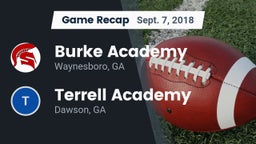 Recap: Burke Academy  vs. Terrell Academy  2018