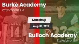 Matchup: Burke Academy vs. Bulloch Academy 2019