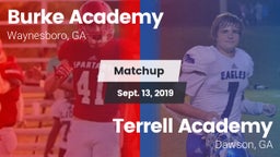 Matchup: Burke Academy vs. Terrell Academy  2019