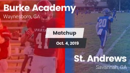 Matchup: Burke Academy vs. St. Andrews  2019