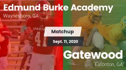 Matchup: Burke Academy vs. Gatewood  2020