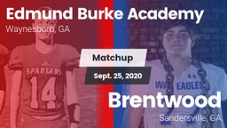 Matchup: Burke Academy vs. Brentwood  2020