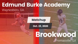 Matchup: Burke Academy vs. Brookwood  2020