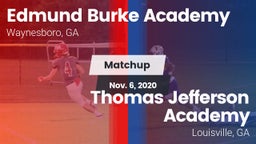 Matchup: Burke Academy vs. Thomas Jefferson Academy  2020