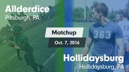 Matchup: Allderdice vs. Hollidaysburg  2016