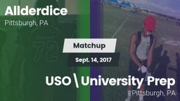 Matchup: Allderdice vs. USO\University Prep  2017