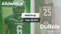 Matchup: Allderdice vs. DuBois  2017