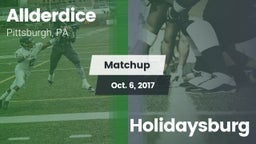 Matchup: Allderdice vs. Holidaysburg 2017