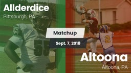 Matchup: Allderdice vs. Altoona  2018