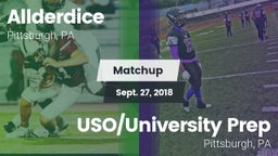 Matchup: Allderdice vs. USO/University Prep  2018