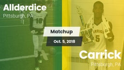Matchup: Allderdice vs. Carrick  2018