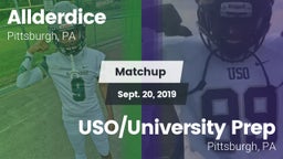 Matchup: Allderdice vs. USO/University Prep  2019
