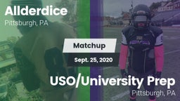 Matchup: Allderdice vs. USO/University Prep  2020