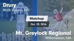 Matchup: Drury vs. Mt. Greylock Regional  2016