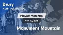 Matchup: Drury vs. Monument Mountain 2016