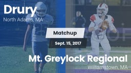 Matchup: Drury vs. Mt. Greylock Regional  2017