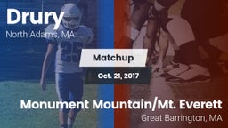 Matchup: Drury vs. Monument Mountain/Mt. Everett  2017