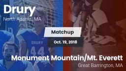 Matchup: Drury vs. Monument Mountain/Mt. Everett  2018