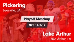 Matchup: Pickering vs. Lake Arthur  2016