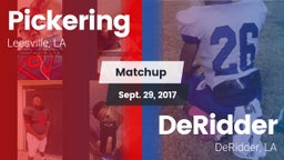 Matchup: Pickering vs. DeRidder  2017