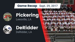 Recap: Pickering  vs. DeRidder  2017