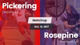 Matchup: Pickering vs. Rosepine  2017