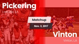 Matchup: Pickering vs. Vinton  2017