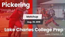 Matchup: Pickering vs. Lake Charles College Prep 2018