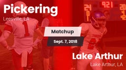 Matchup: Pickering vs. Lake Arthur  2018