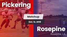 Matchup: Pickering vs. Rosepine  2018