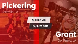 Matchup: Pickering vs. Grant  2019