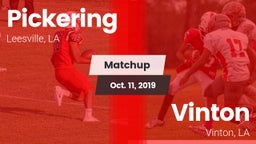 Matchup: Pickering vs. Vinton  2019